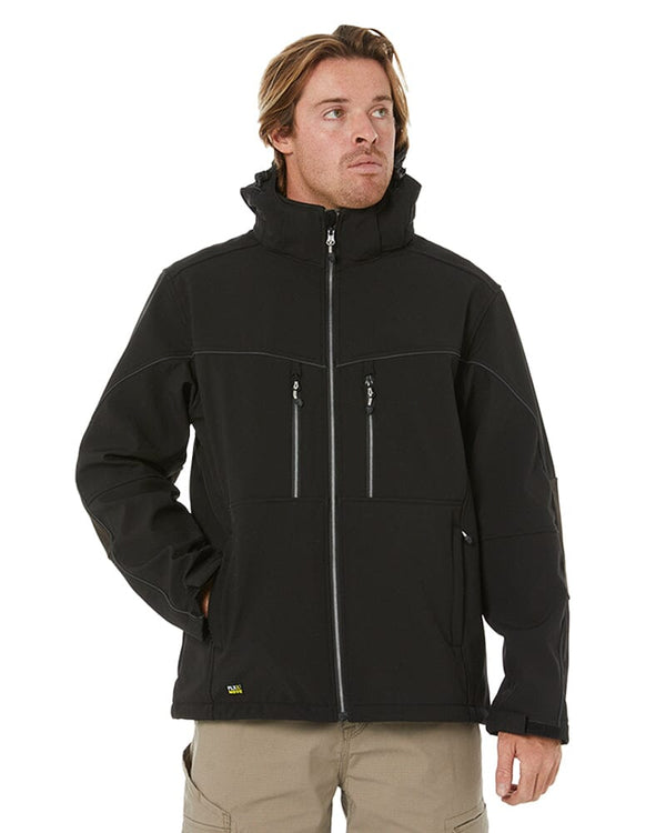 Flex and Move Hooded Soft Shell Jacket - Black