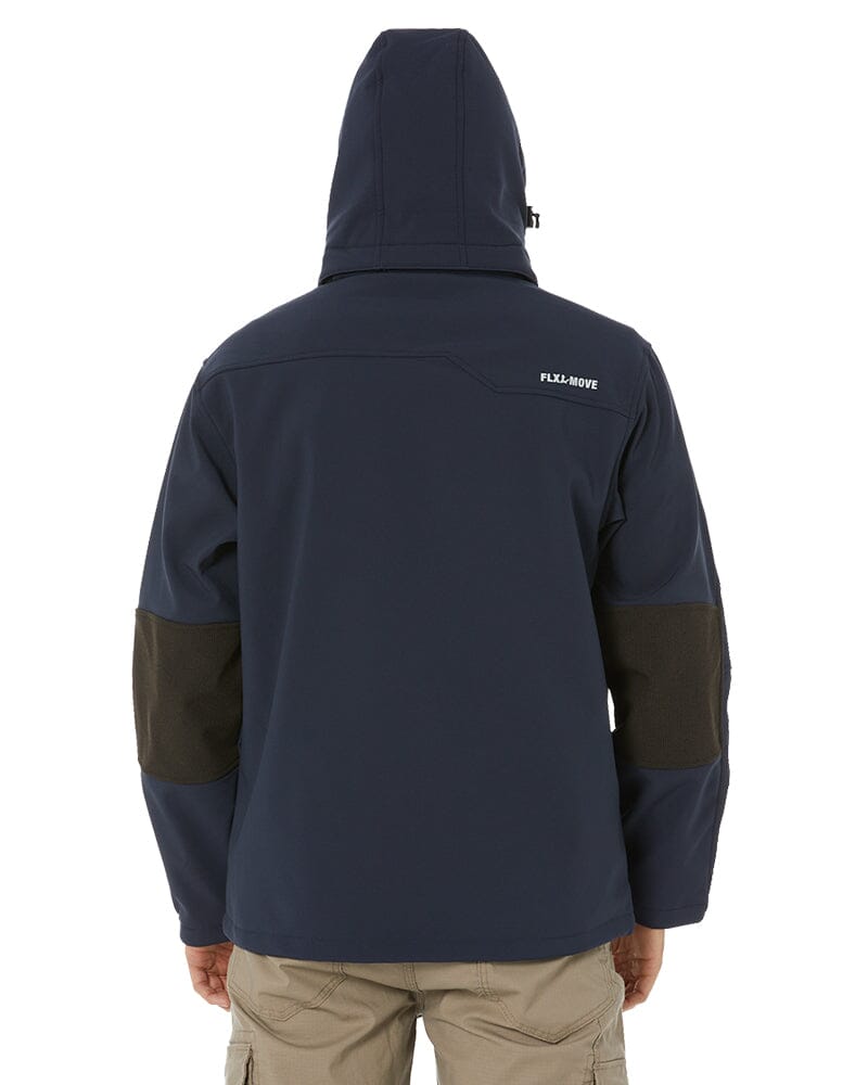 Flex and Move Hooded Soft Shell Jacket - Navy