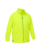 Packable Lightweight Ripstop Rain Jacket - Fluro Yellow