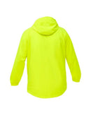 Packable Lightweight Ripstop Rain Jacket - Fluro Yellow