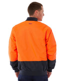 Hi Vis Bomber Jacket - Orange/Navy