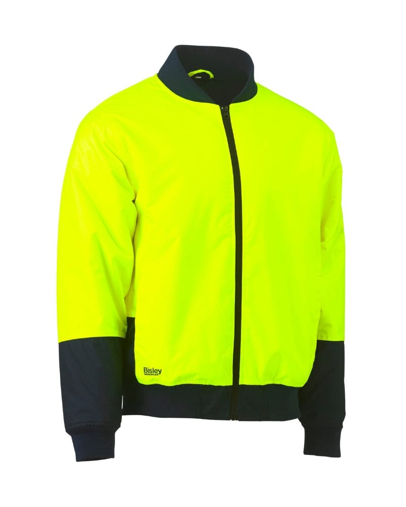 Bisley Hi Vis Bomber Jacket Yellow/Navy Buy Online
