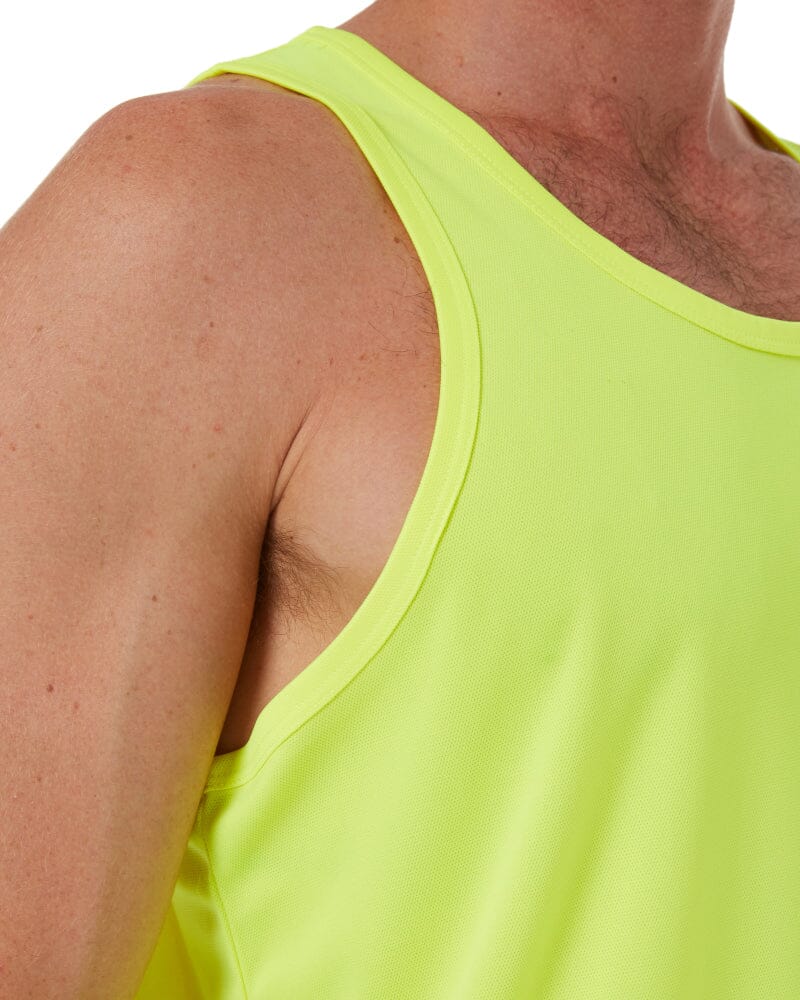 Recycled Hi Vis Singlet - Yellow