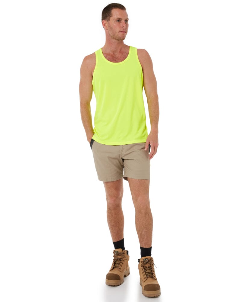 Recycled Hi Vis Singlet - Yellow