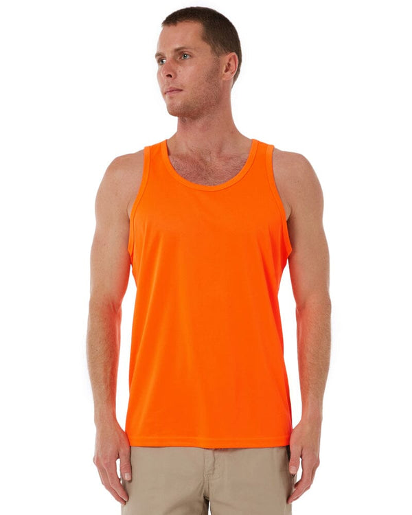 Recycled Hi Vis Singlet - Orange