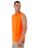 Recycled Hi Vis Muscle Tank - Orange