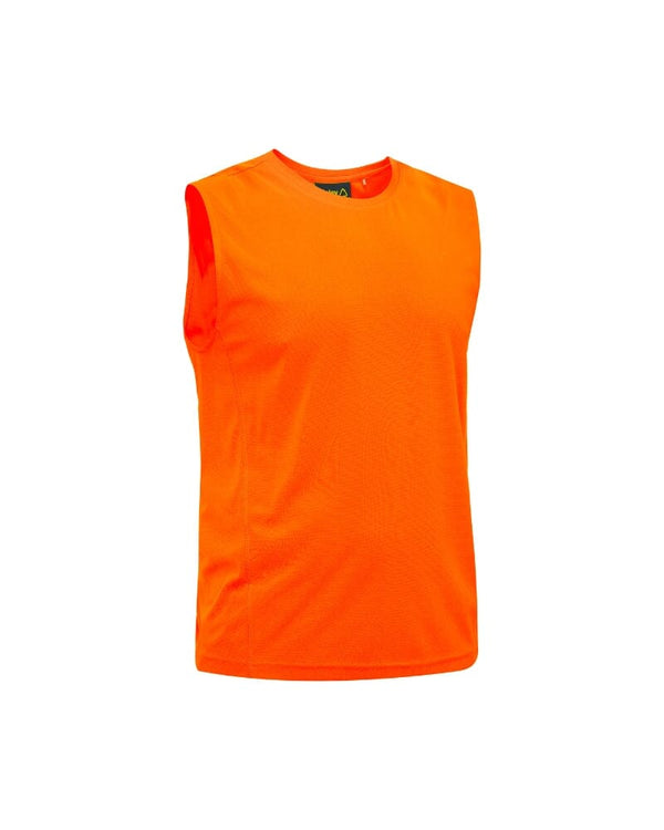 Recycled Hi Vis Muscle Tank - Orange