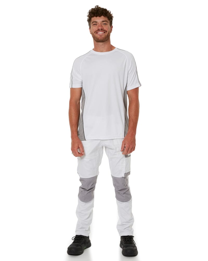 Painters Contrast Tee - White