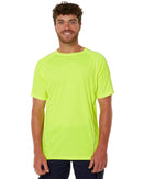 Cool Mesh Tee With Reflective Piping - Hi Vis Yellow