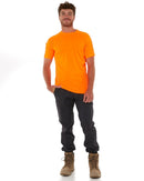 Cool Mesh Tee With Reflective Piping - Hi Vis Orange