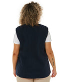 Womens Taped Hi Vis 5 In 1 Rain Jacket - Orange/Navy