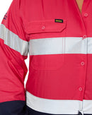 3M Taped Hi Vis Cool Lightweight LS Shirt - Pink/Navy