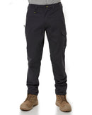Stretch Cotton Drill Cargo Pants - Charcoal