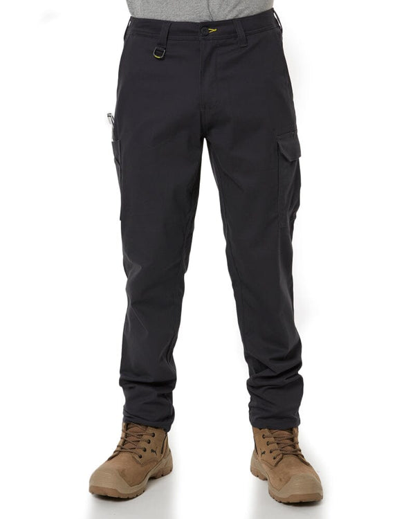 Stretch Cotton Drill Cargo Pants - Charcoal