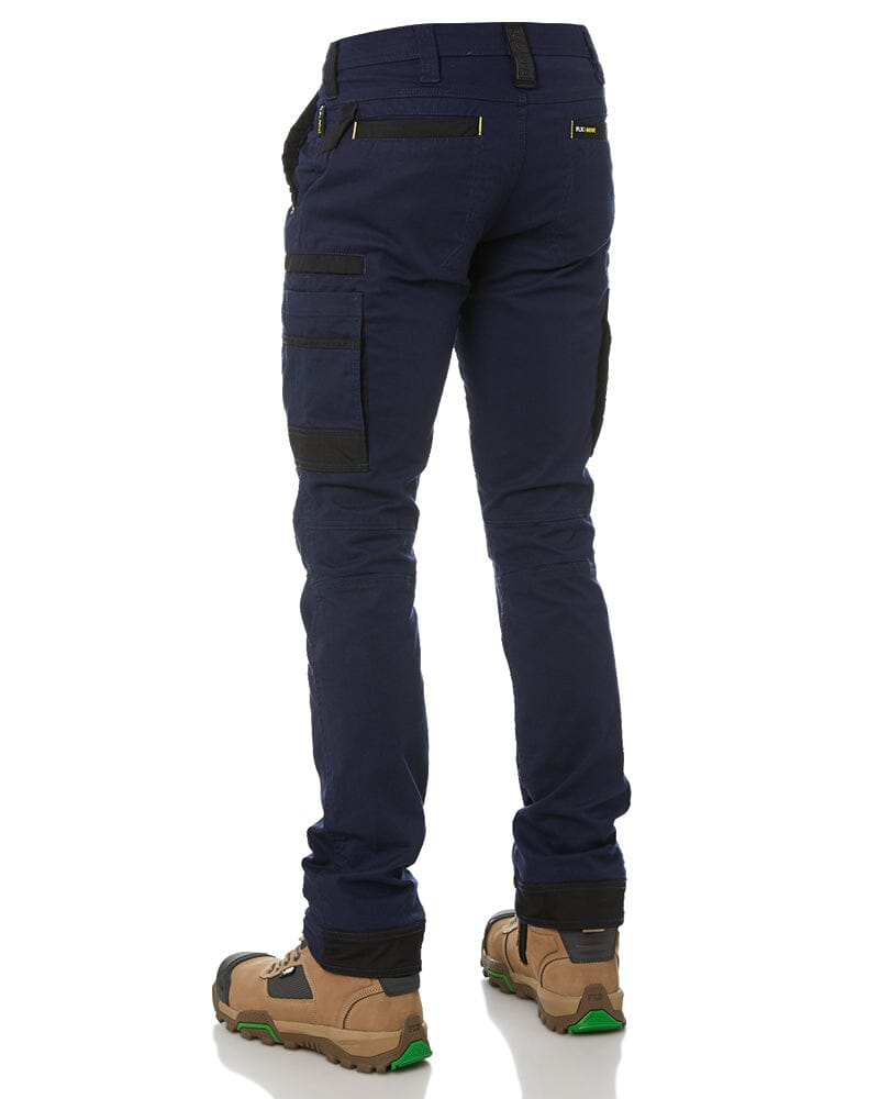 Bisley Tradies Flex And Move Stretch Cargo Utility Pant Twin Value Pack -  Navy