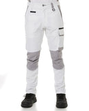 Painters Contrast Cargo Pants - White