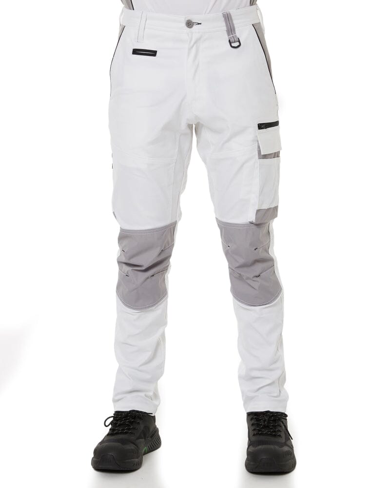 Painters Contrast Cargo Pants - White