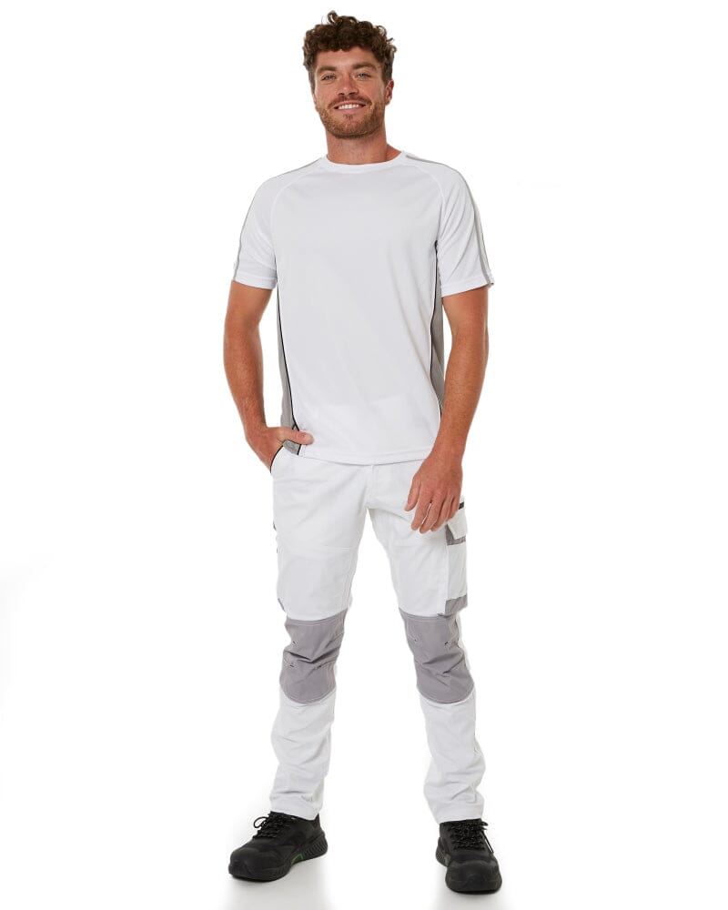 Painters Contrast Cargo Pants - White