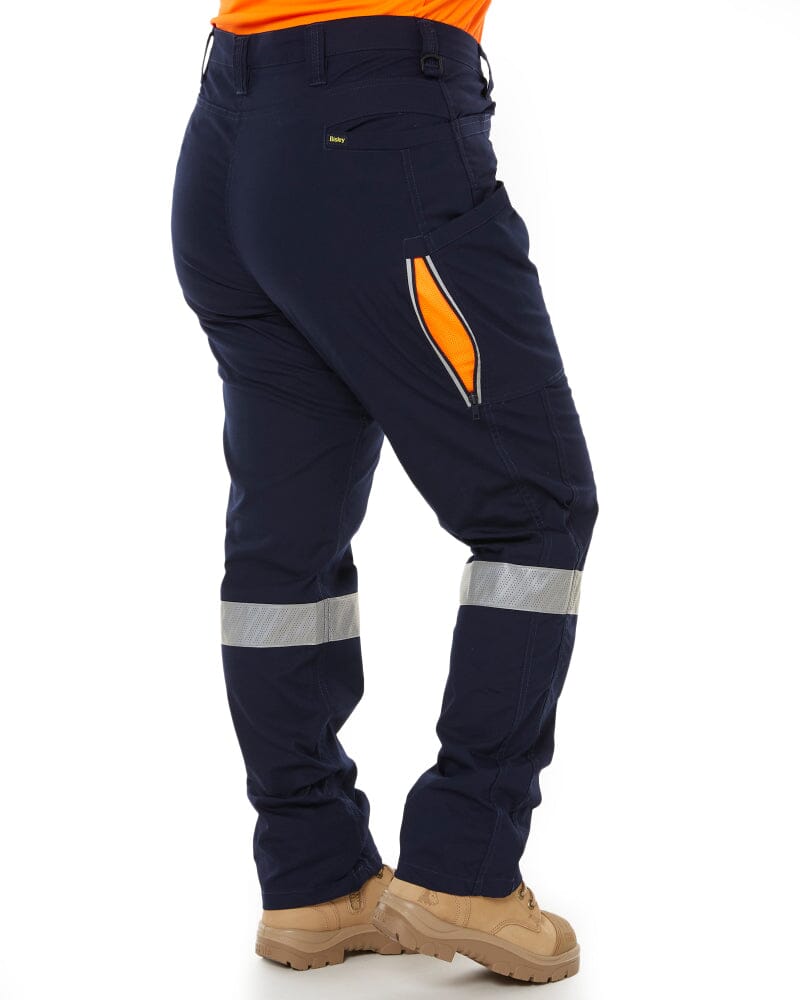 Womens X Airflow Taped Stretch Ripstop Vented Cargo Pant - Navy/Orange