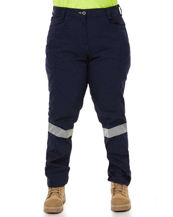 Womens X Airflow Taped Stretch Ripstop Vented Cargo Pant - Navy/Yellow