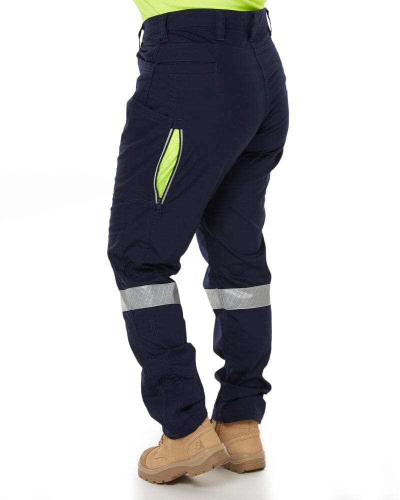 Womens X Airflow Taped Stretch Ripstop Vented Cargo Pant - Navy/Yellow