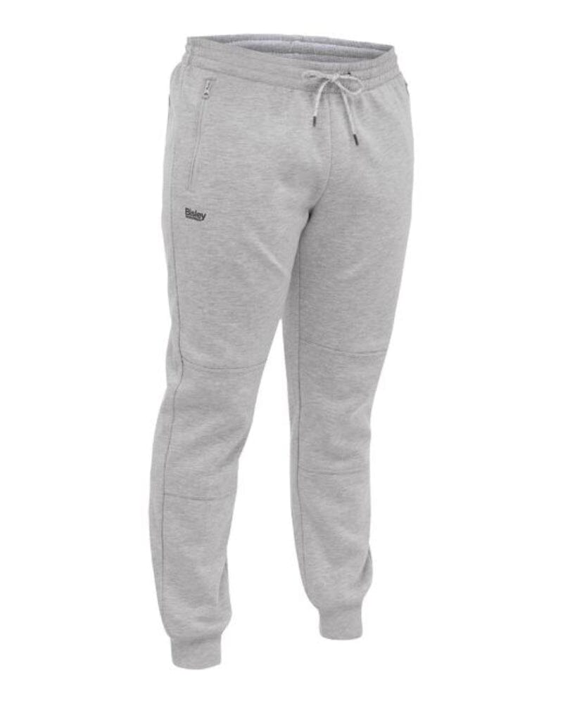 Bisley Work Fleece Track Pants Grey Marle Buy Online