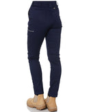 Tradies Womens Mid Rise Stretch Cotton Pants 2 Value Pack - Navy