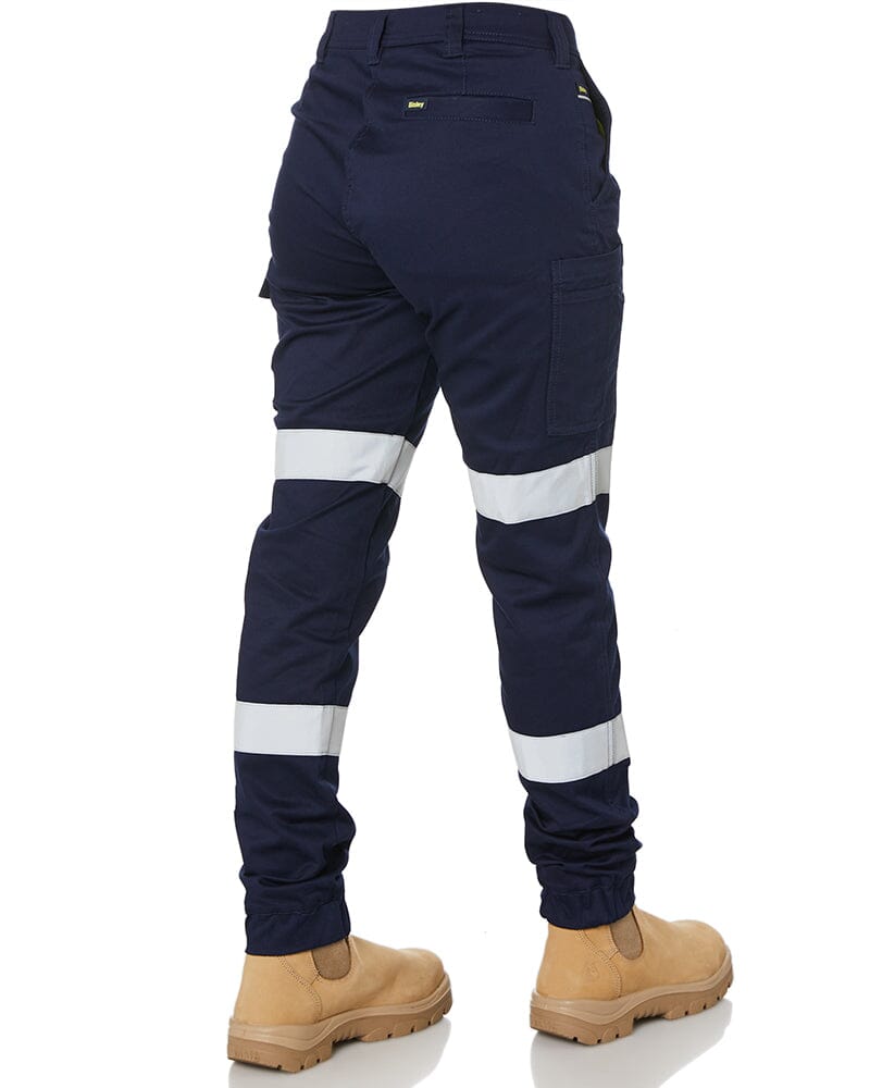 Tradies Womens Taped Cotton Cargo Cuffed Pants Value Pack - Navy