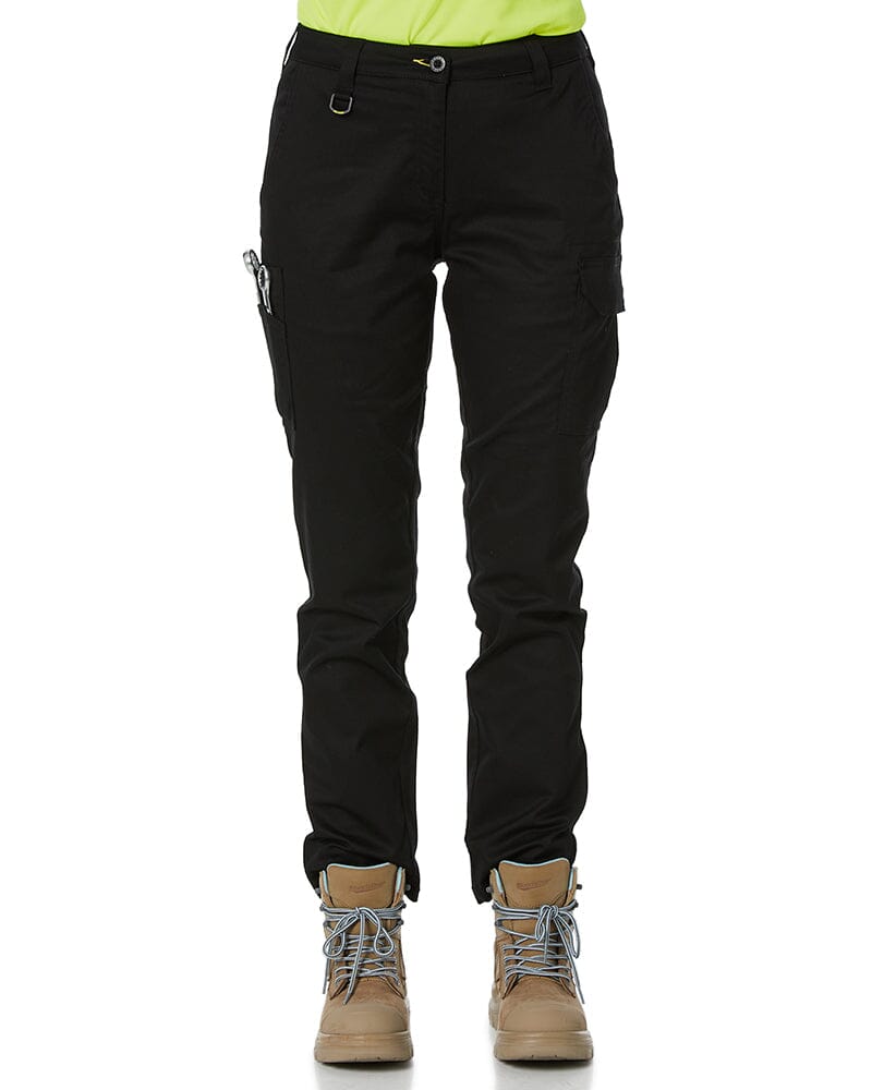 Bisley Womens Stretch Cotton Cargo Pants - Black | Buy Online