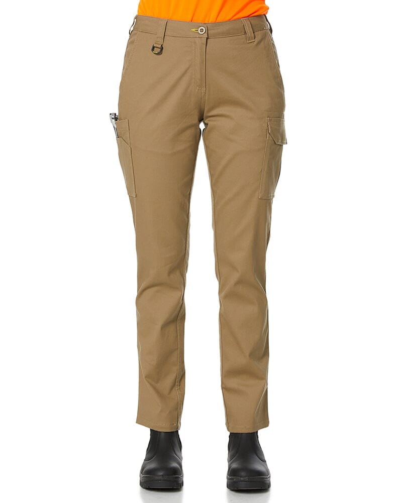 Bisley Womens Stretch Cotton Cargo Pants - Khaki