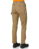 Womens Stretch Cotton Cargo Pants - Khaki