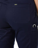 Womens Stretch Cotton Cargo Pants - Navy