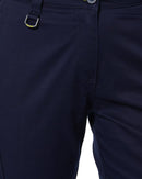 Womens Stretch Cotton Cargo Pants - Navy