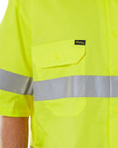 Taped Hi Vis Cool Lightweight SS Shirt - Yellow/Navy