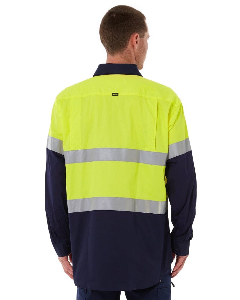 Taped Hi Vis Cool Lightweight LS Shirt * - Yellow/Navy