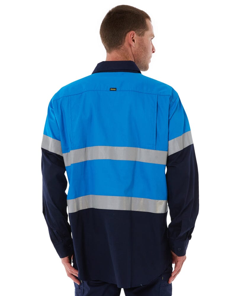 Taped Hi Vis Cool Lightweight LS Shirt * - Blue/Navy