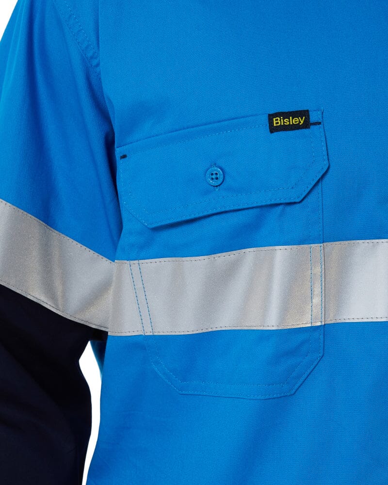 Taped Hi Vis Cool Lightweight LS Shirt * - Blue/Navy