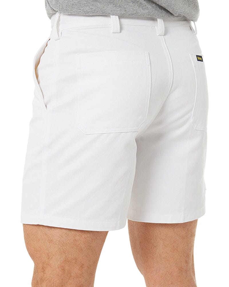 White sales work shorts