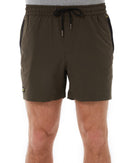 Flex and Move 4-Way Stretch Elastic Waist Short - Green