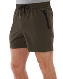 Flex and Move 4-Way Stretch Elastic Waist Short - Green