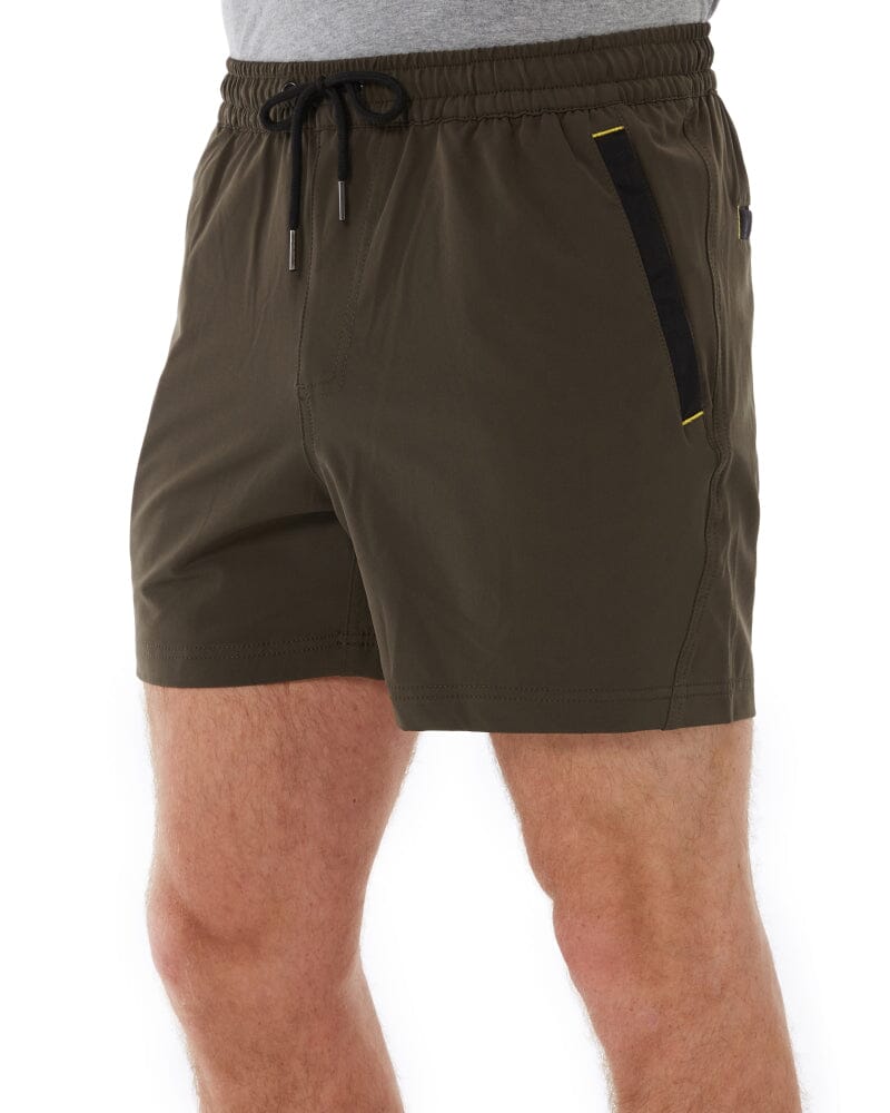 Flex and Move 4-Way Stretch Elastic Waist Short - Green