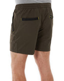 Flex and Move 4-Way Stretch Elastic Waist Short - Green