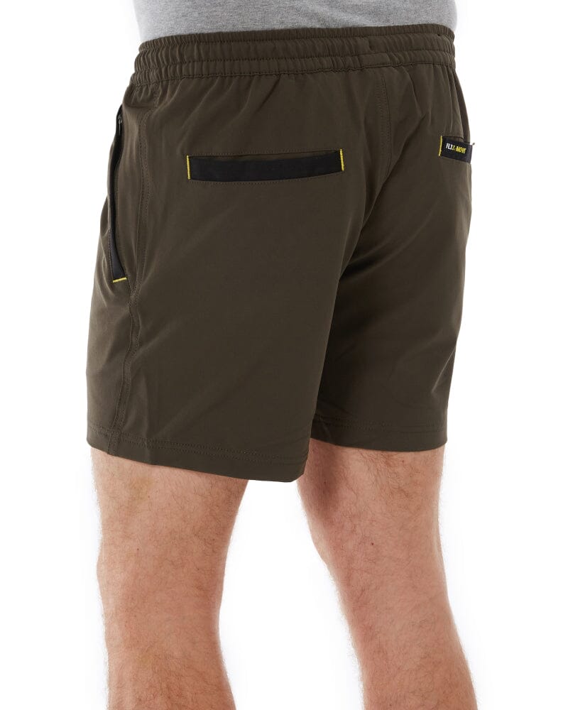 Flex and Move 4-Way Stretch Elastic Waist Short - Green