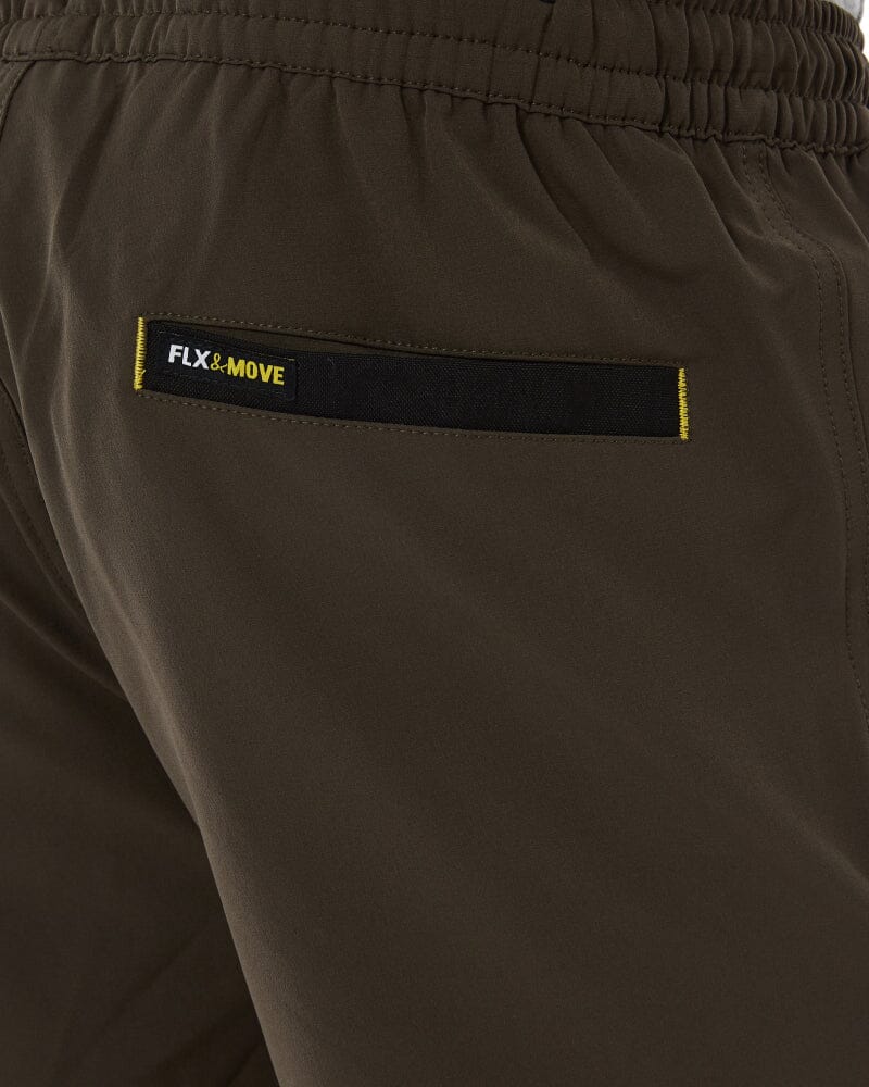 Flex and Move 4-Way Stretch Elastic Waist Short - Green