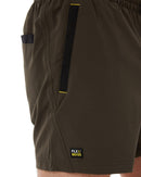 Flex and Move 4-Way Stretch Elastic Waist Short - Green