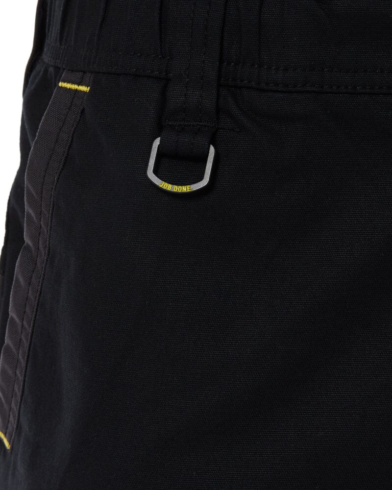 Flex and Move Elastic Waist Stretch Short Shorts - Black