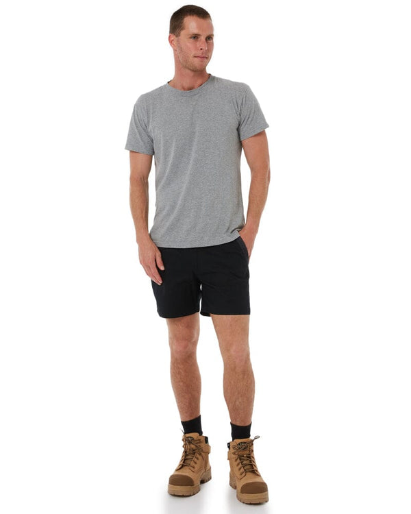 Flex and Move Elastic Waist Stretch Short Shorts - Black