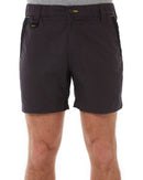 Flex and Move Elastic Waist Stretch Short Shorts - Charcoal