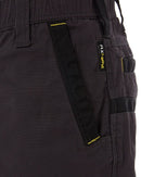 Flex and Move Elastic Waist Stretch Short Shorts - Charcoal