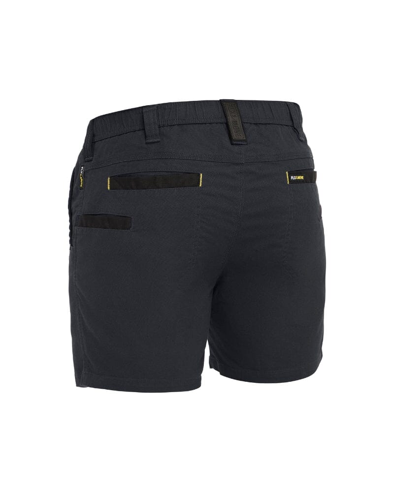 Flex and Move Elastic Waist Stretch Short Shorts - Black